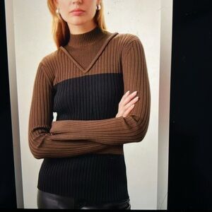 Marina Moscone Ribbed Sweater